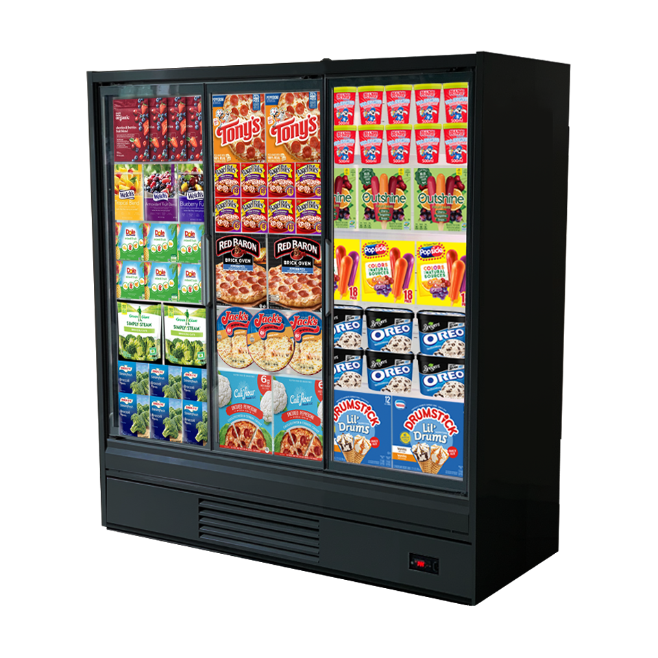Purecold ICON 92.5" Glass 3-Door Freezer - Pro Green Technologies