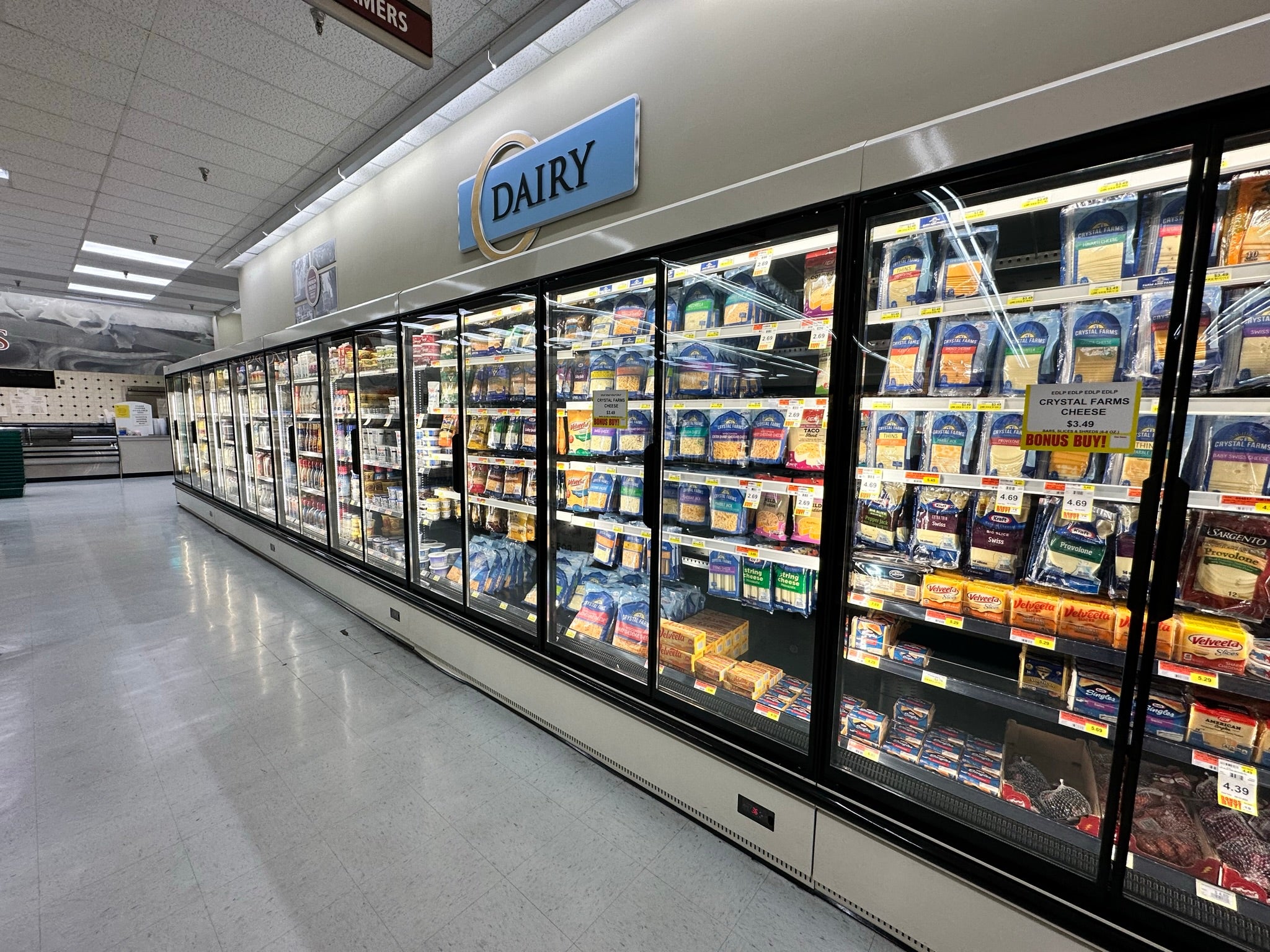 Dairy items displayed inside Purecold Icon lineup