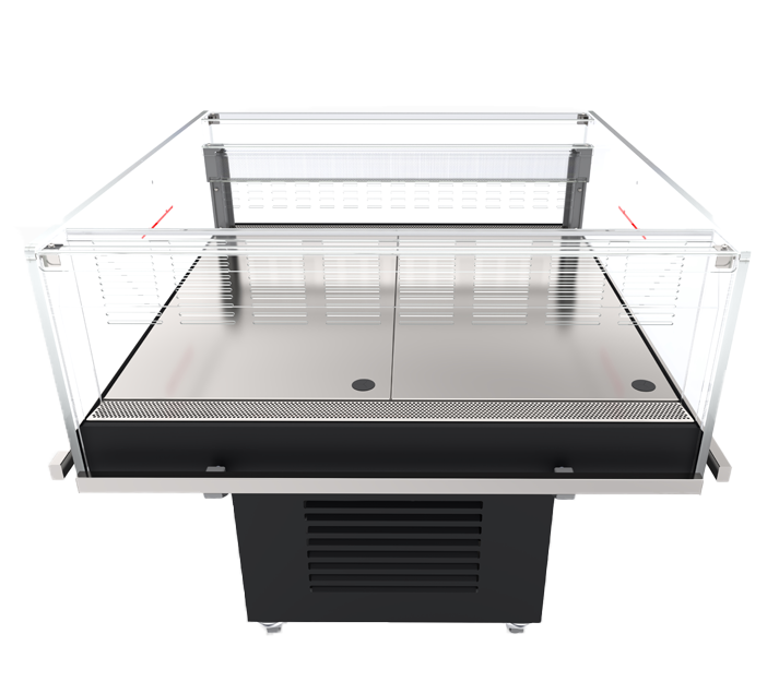 Purecold Horizontal Open Air Chilled Island Merchandiser