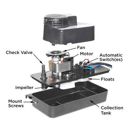 Beckett Condensate Pump CL201UL Low Profile