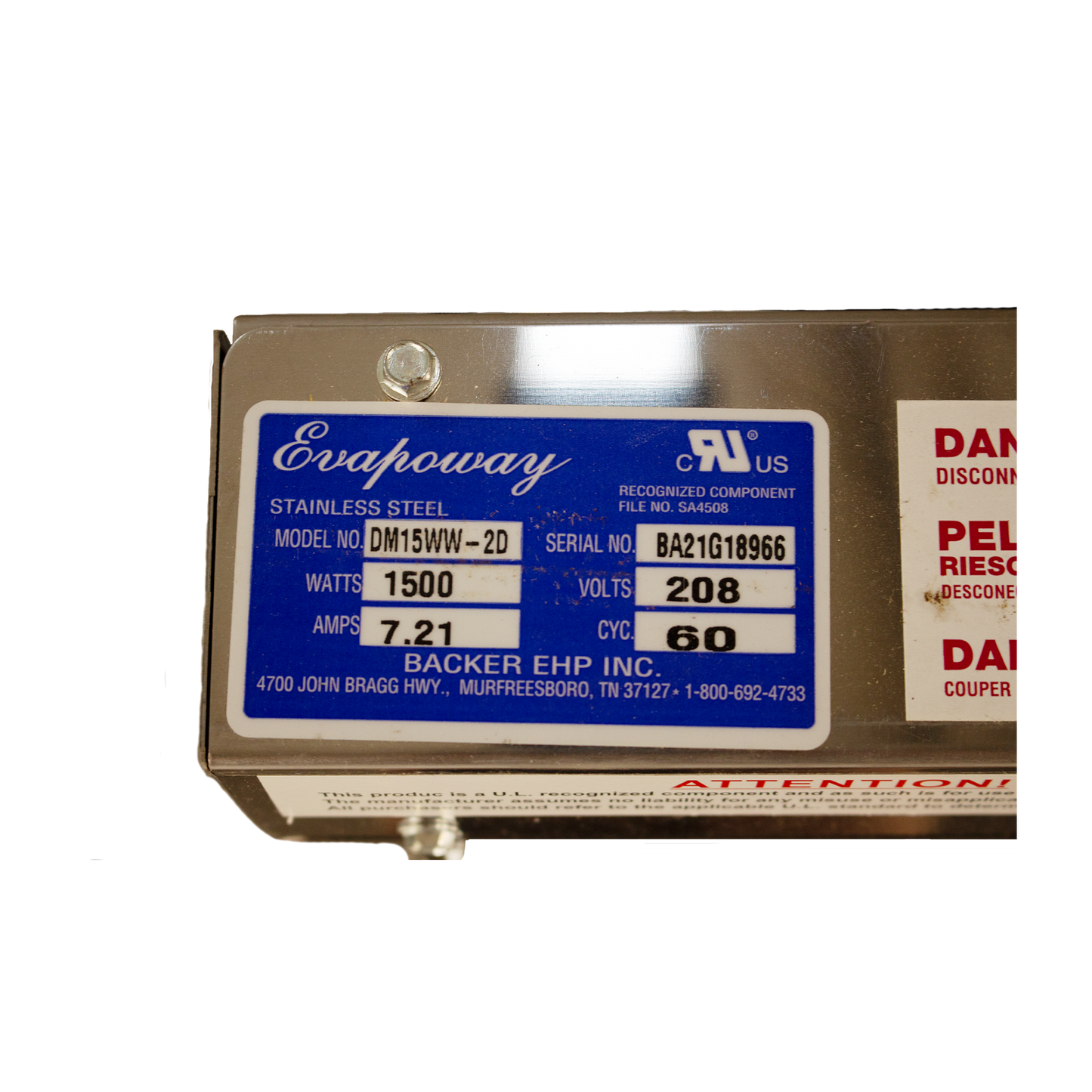 dm15WW-2d-evapoway-condensate-pan-serial-number-tag