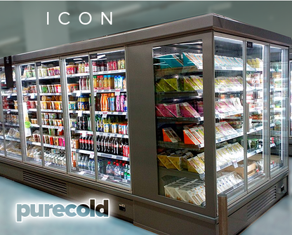 Purecold ICON 92.5" Glass 3-Door Cooler