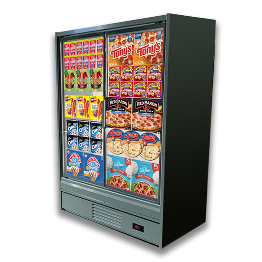 Purecold ICON 61.5" Glass 2-Door Freezer